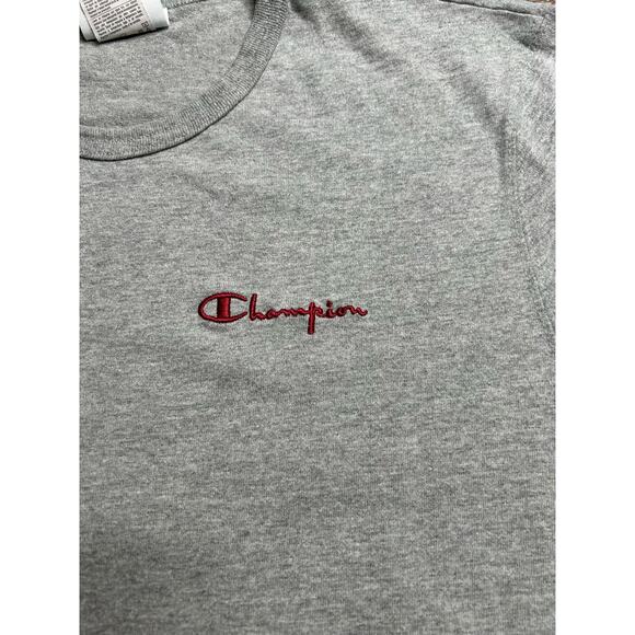 Men’s Medium Champion Gray and Maroon Embroidered Big C Graphic Tee T-Shirt - Picture 3 of 7